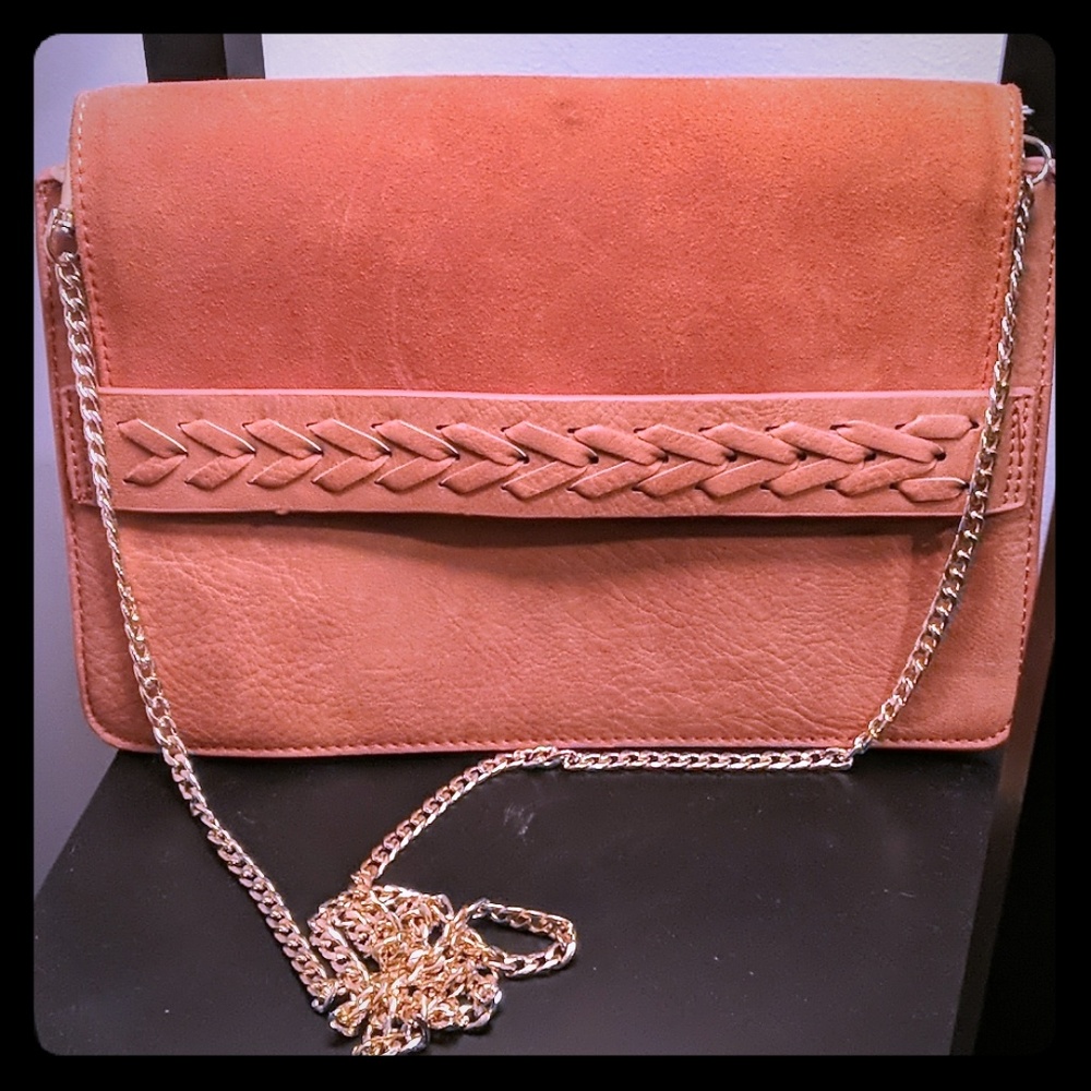 Stylish clutch/purse with gold chain